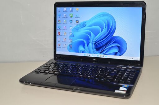 中古ノートパソコン Windows11+office NEC LS150/F Pentium B950/大容量HDD640GB/4GB/HDMI/15.6インチ/無線/DVDマルチ/便利なソフト多数 11,400円