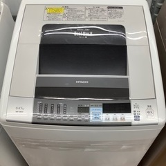 安心の6ヶ月保証付き　HITACHI（日立）縦型洗濯乾燥機　BW-D8SV  8.0kg  2014年製　50Hz/60Hz