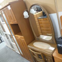 ドレッサー 木製 　ジュエリーボックス付き　【モノ市場半田店】151の画像