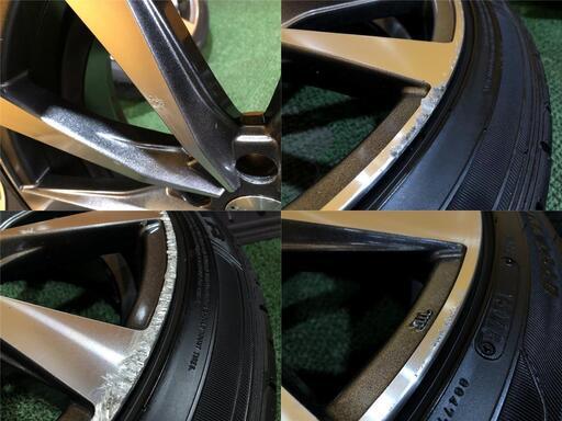 No.681　ROJAM ロジャム　20インチホイール 20×8.5J　5穴 PCD114.3　グッドイヤー タイヤ 245/40R20　4本