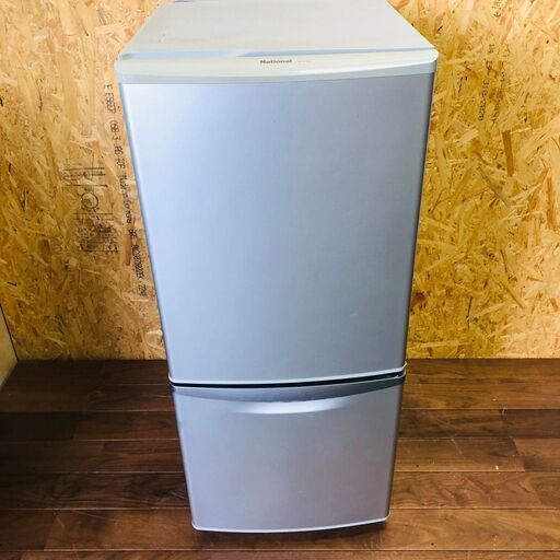 【National】 ナショナル ノンフロン冷凍冷蔵庫 容量135L 冷蔵94L 冷凍41L NR-B143J-S 2007年製