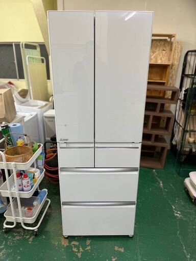 ★三菱★MR-WX53Z 冷蔵 525L 2016年 自動製氷 ガラストップ ミツビシ キッチン