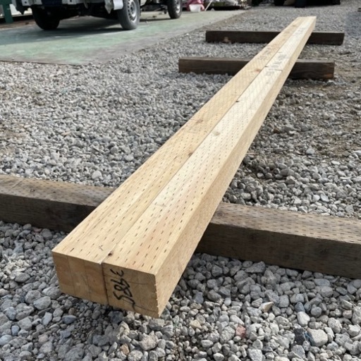 ❌完売❌☆防虫、防蟻処理済☆ 一等級　角材　9cm×9cm×4.88m 3.98m 2本セット