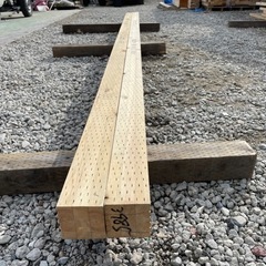 ❌完売❌☆防虫、防蟻処理済☆ 一等級　角材　9cm×9cm×4.88m 3.98m 2本セットの画像