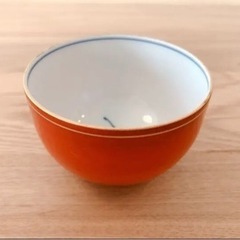 お話し中　赤巻雲錦　湯呑み　4つセットの画像