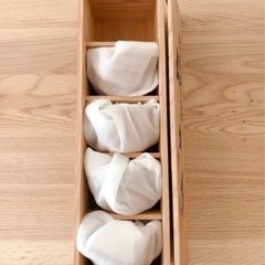 お話し中　赤巻雲錦　湯呑み　4つセットの画像