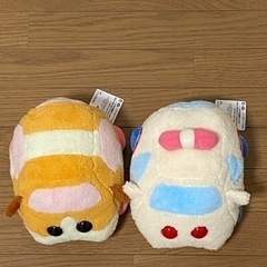 PUI PUI モルカー ほっこりいやされ でっかいぬいぐるみ　ポテト&救急モルカー　セットの画像
