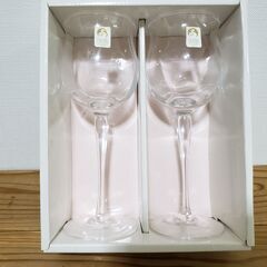 SASAKl　クリスタル　ペアワイングラス　未使用品　日本製の画像