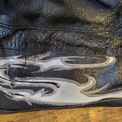 値下げ‼️アレンネス　カンガルーレザーパンツの画像