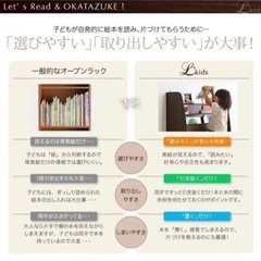 お値下げしました。絵本棚　カラー　ホワイト　リブロ　日本製の画像