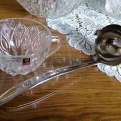 クリスタルのパンチボウルセットの画像