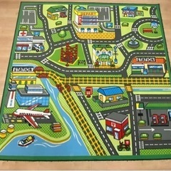 トミカが置ける道路柄ラグ
