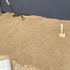 庭の土