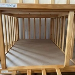 双子用ベビーベッドの画像