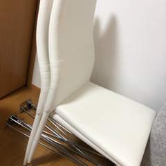 イソザキ ダイニングテーブル 白 オシャレ 値下げの画像