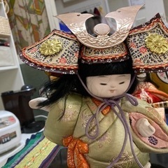 お雛様セットと5月人形の画像