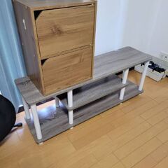 本棚、テレビ台、ボックス収納の画像