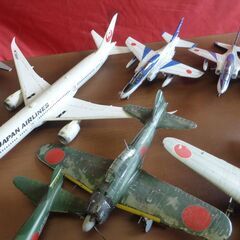 【お宝堂】日本 戦闘機 軍機 零戦 ブルーインパルス JAL等 飛行機プラモデル  模型 13機の画像