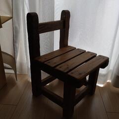 幼児用　椅子　古道具　飾り棚