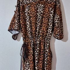 ヒョウ柄チュニックL【中古】の画像