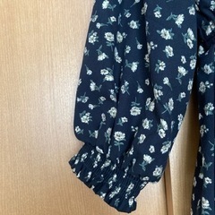 アースミュージック&エコロジー　ワンピース　ロング　黒　花柄の画像