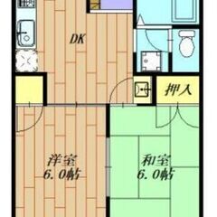 2DK⭐️5万円入居可💁ＪＲ青梅線/石神前駅歩6分✨東京都青梅市二俣尾✨フリーレント - 青梅市
