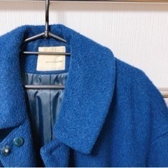 ロングコート　ブルー　フリーサイズの画像