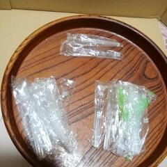 使い捨て　透明　デザートスプーン　未開封　２６本　★取りに来て頂ける方の画像