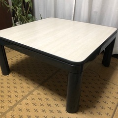 家具調こたつ　正方形　天板２色