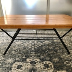 ローテーブル　折りたたみ　　ヴィンテージ風の画像