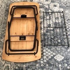 ローテーブル　折りたたみ　　ヴィンテージ風の画像