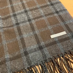 新品　ブランケット　セオリーリュクスオリジナル　ダークグレーxネ...