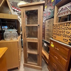 【売約済み】 CRASH GATE / クラッシュゲート　Knot antiques / ノットアンティークス　MIEL CABINET ミール　キャビネット　2ドア　飾り棚　ショーケース　キュリオケース　無垢材　木製　関家具　インダストリアル　塩系　男前　インテリア　棚　シェルフ　ラック　収納　検　ケビント　古材　古杉　廃盤　廃番　モデル　希少　レア