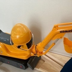 コマツのショベルカーのおもちゃ