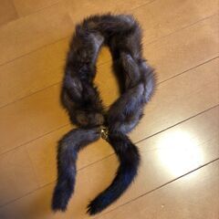 リアルファー　マフラー　ブラウン差し上げますの画像