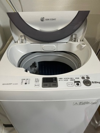 洗濯機 SHARP ES-GE55N-S