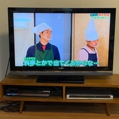 ※終了※液晶テレビ、ブルーレイレコーダー、テレビボード一式セット