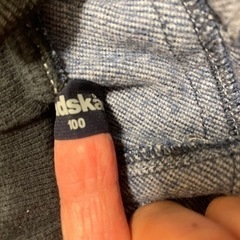 100センチ　デニムパンツの画像