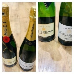 比較的高いシャンパン、ウィスキー、梅酒　６本 新品未開封の画像