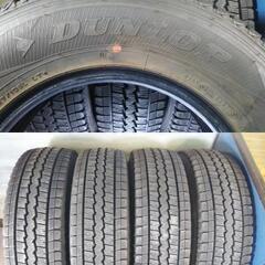 冬 ハイエース キャラバン【2020年】195/80R15 LT【富山 手渡しもOK】日本製 ダンロップ SV01 ウインターマックス 中古４本 車検対応