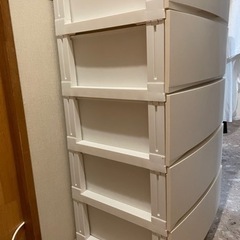 5段チェスト　プラスチック製の画像
