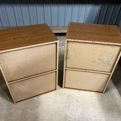 【決定】【中古品】訳あり！2段カラーボックスセットの画像