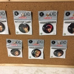 EXO エクソ　缶バッジ　7種　セブンイレブン