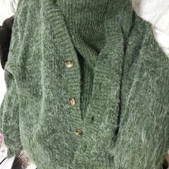 【決定しました】discoat☆新品同様オーバーサイズカーディガン 緑