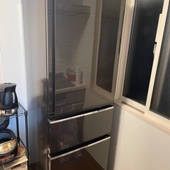 【美品！2019年製】冷蔵庫 三菱 (365L・右開き) 自動製氷 グロッシーブラウン MR-CX37D-BR ブラック系