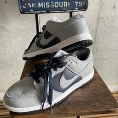 ★早い者勝ち‼︎NIKE ナイキ　ダンクlow新品未使用　27.0 US9 グレー×ネイビーの画像