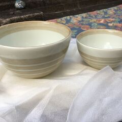 【未使用品】2×2 かわいいペアカフェボウル 洋食器 化粧箱入