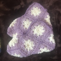 未使用品 ハンドメイド 毛糸の靴下2足セットの画像