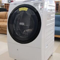 札幌発 日立/HITACHI ドラム式洗濯乾燥機 BD-SV110BL ビッグドラム 18年製 洗濯11kg/乾燥6kg 左開き 組込形 風アイロン 生活家電 動作品