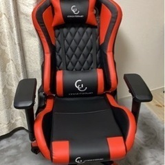 ゲーミングチェア レッド 美品